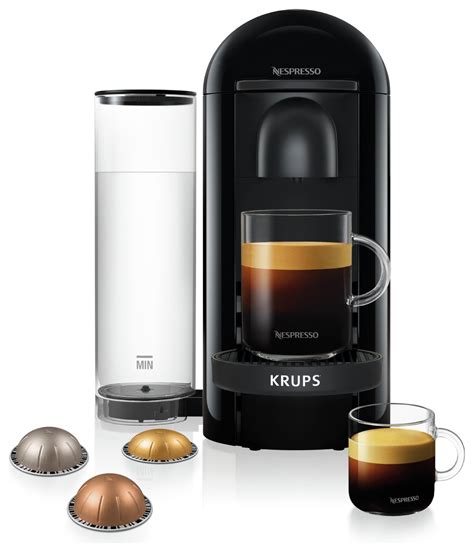 Krups Nespresso Vertuo Plus Pod Coffee Machine Black