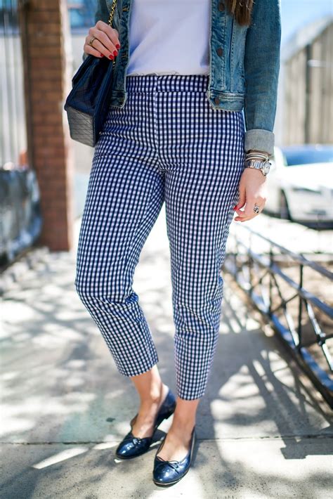 How To Style Gingham Pants For Work New York City Fashion And