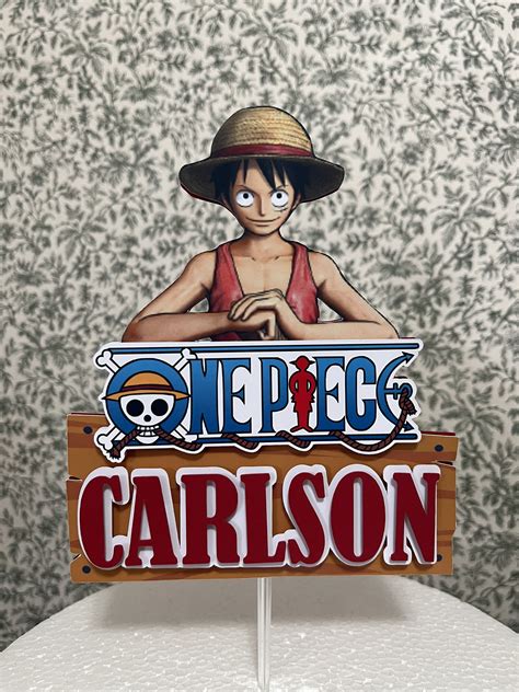 Cake Topper Luffy Cake Topper One Piece Cake Topper Luffy Etsy Ireland