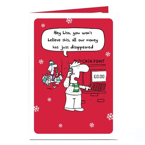 Buy Personalised Christmas Card Missing Money For Gbp 1 79 Card Factory Uk