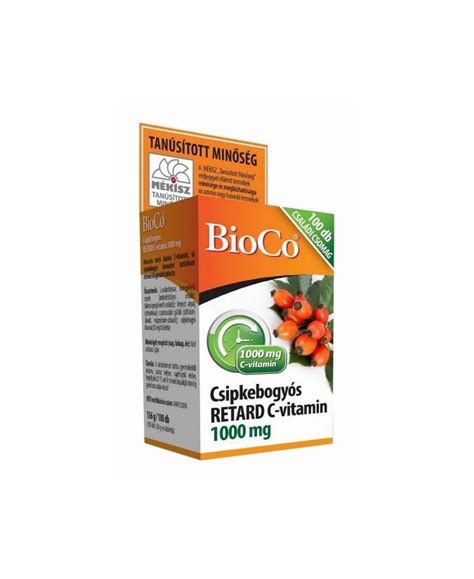 C Vitaminok Bioco Csipke C Vitamin Retard Csal Di Mg Tabletta