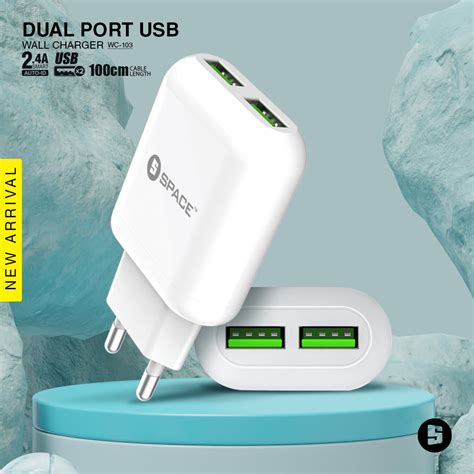 Dual Port Usb Wall Charger