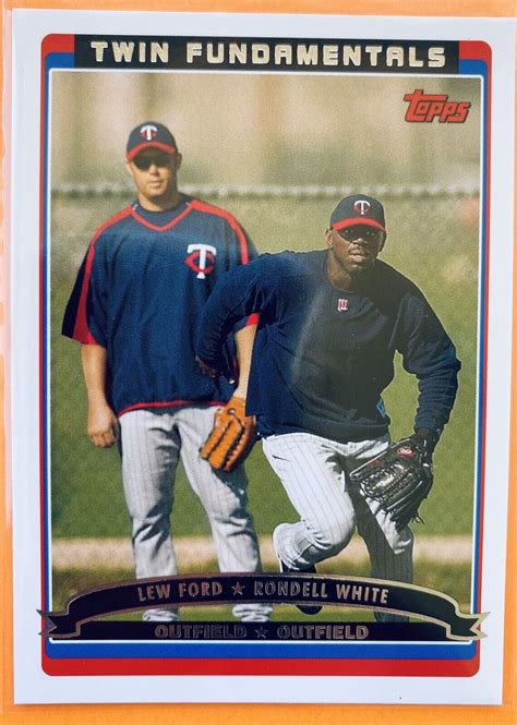 Topps Twin Fundamentals Lew Ford Rondell White Minnesota