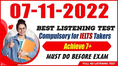 IELTS Listening Practice Test 2022 With Answers 07 11 2022 YouTube