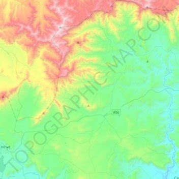 Emalahleni Ward 15 topographic map, elevation, terrain