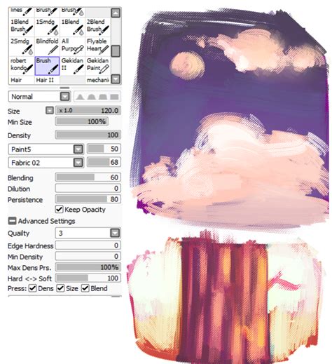 Sai Brush Texturized Pinceles Dibujo Tutoriales De Pintura Digital