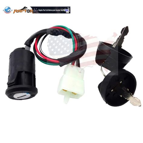 Pin Wire Ignition Key Switch For Chinese Quad Wheeler Atv Go Kart