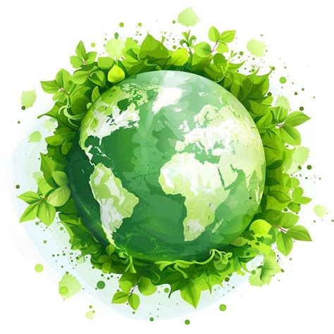 Premium Photo Green Earth Earth Day Concept Generative Ai High