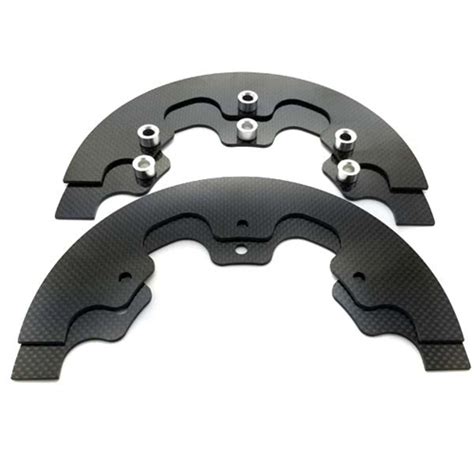 Go Kart Rear Sprocket Guards Carbon Fiber Sprocket Guard Set Black