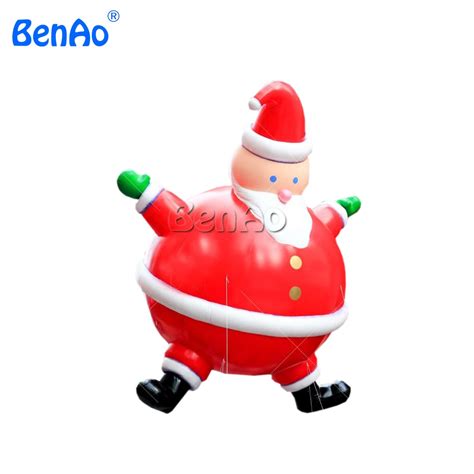 Ao224 Free Shipping Pvc Giant Inflatable Christmas Santa And Stocking