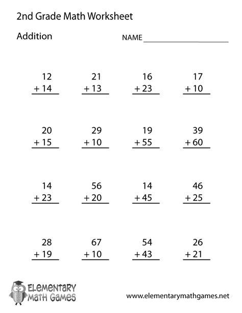 Nd Grade Math Printable Worksheets