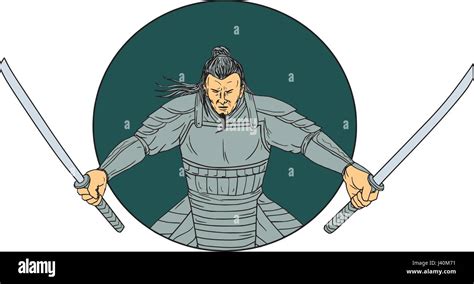 Estilo De Dibujo Dibujo Ilustraci N De Un Guerrero Samurai Empu Ando