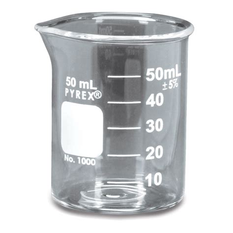 Pyrex® Glass Griffin Beaker Low Form Measuring 50 Ml