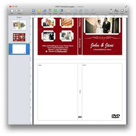 Dvd Cover Template