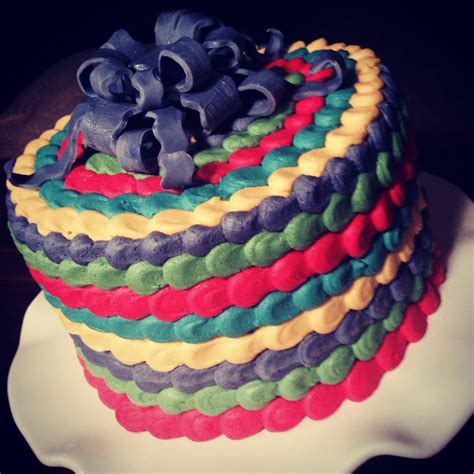 Vanilla Rainbow Cake With Buttercream Icing Buttercream Icing Rainbow