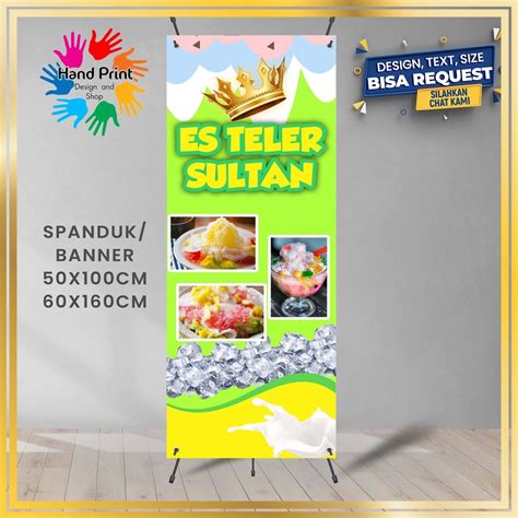 Jual Spanduk Banner Es Teler Sultan Hijau Bisa Request Desain