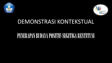 Demonstrasi Kontekstual Budaya Positif Segitiga Restitusi Nanang Cgp