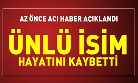 Acı Haberi Duyurdu Ünlü Oyuncu Hayatını Kaybetti Sevilen Dizinin Ana