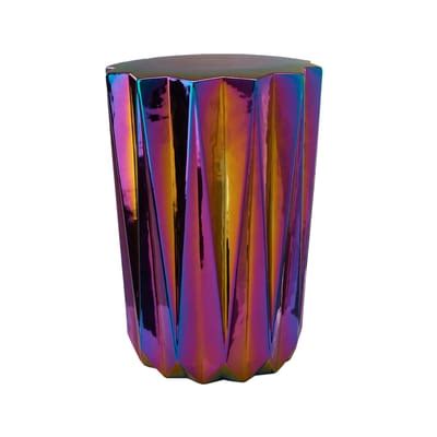 Pols Potten Oily Folds End Table Iridescent Made In Design UK