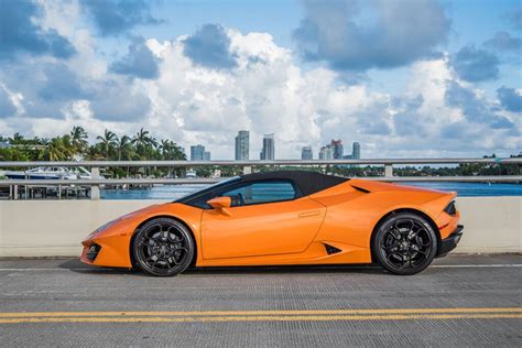 Lamborghini Huracan Spyder Orange Premier Auto Boston