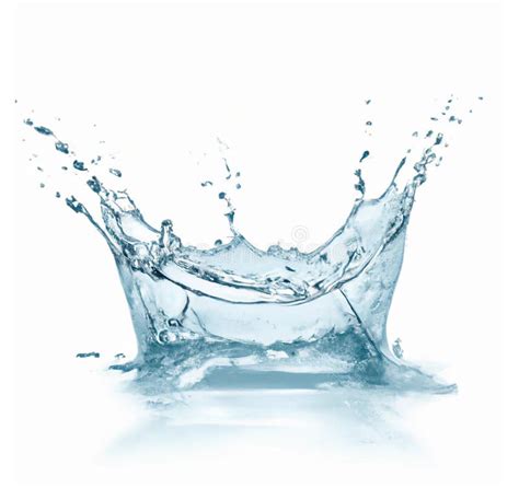 Blue Water Splash Isolated Stock Image Image Of Ripple 258757257