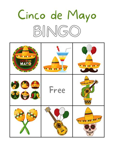 Free Printable Cinco De Mayo Bingo Cards