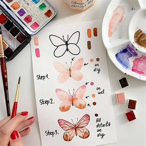 25 Beautiful Watercolor Butterfly Painting Ideas - Beautiful Dawn ...