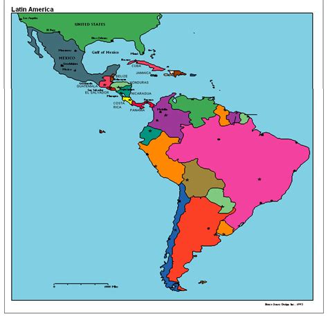 Latin America Political Map