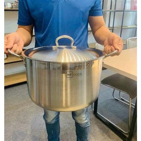 Nồi luộc gà inox bếp từ đáy HT COOK size 32cm Shopee Việt Nam