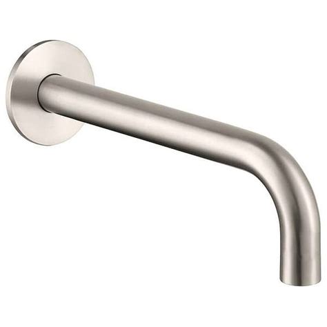 QS Basics Inoxis Stainless Steel Wall Mounted Bath Spout