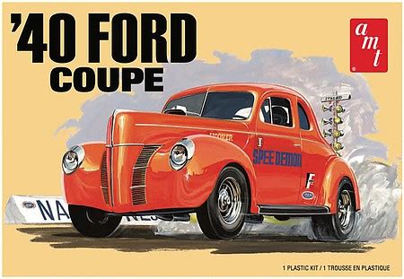 AMT 1940 Ford Coupe 2T Plastic Model Car Kit 1 25 Scale 1141m