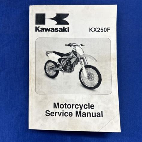 Kawasaki Kx F Service Repair Manual Ebay