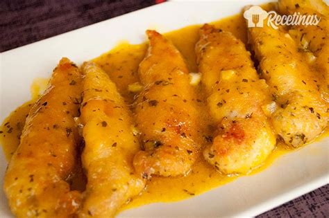 Solomillos De Pollo Con Salsa De Naranja Recetinas