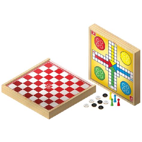 Jogo De Tabuleiro Dama E Ludo De Madeira No Shoptime