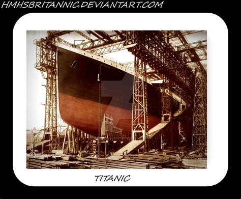 RMS Titanic ready for launch, 1911.psd by hmhsbritannic on DeviantArt