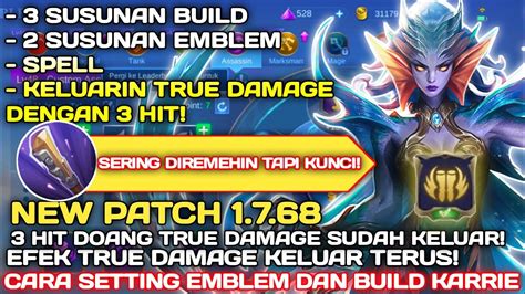 NEW PATCH 1 7 68 CARA SETTING EMBLEM DAN BUILD KARRIE TERSAKIT 2023