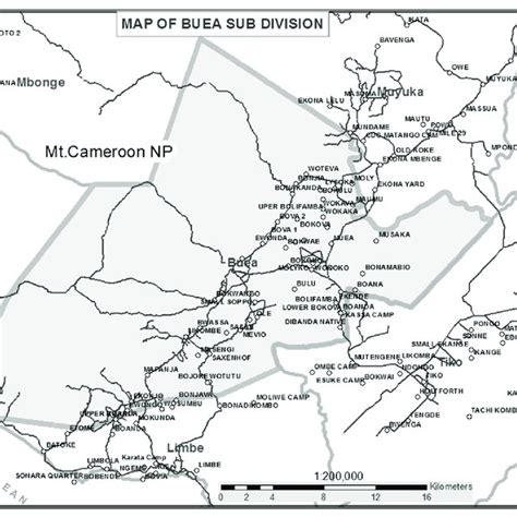 Map of the study area (Buea municipality) and surrounding study sites. | Download Scientific Diagram