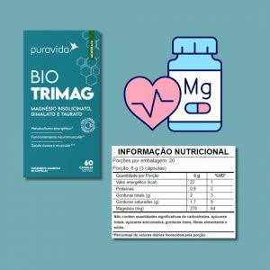 Bio Trimag Puravida Magn Sio C Psulas Energia Do Corpo