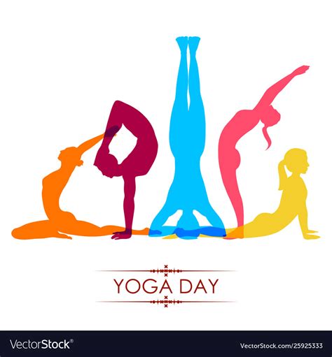 International Yoga Day On St June Royalty Free Vector