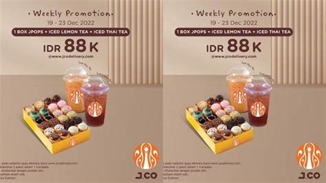 Promo J CO Hari Ini Senin 19 Desember 2022 Dapatkan 1 Box Jpops Dan 2