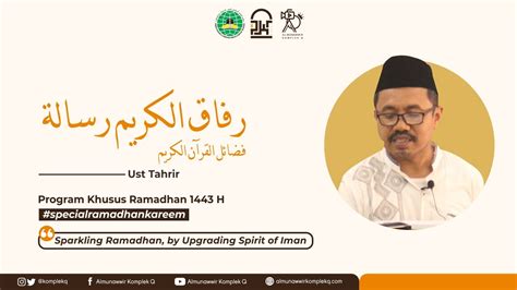 LIVE RELAY PKR 1443 H Ngaji Kitab Rifaqul Karim Oleh Ustaz Tahrir