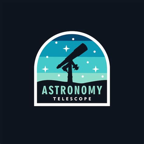 Premium Vector Astronomy Badge Logo