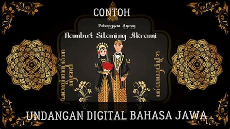 Contoh Undangan Pernikahan Digital Berbahasa Jawa Ppt Youtube