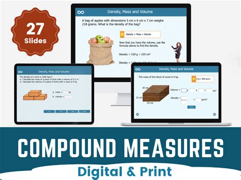 Compound Measures Interactive GCSE Maths Lesson With Printable