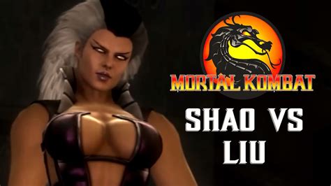 Mk9 Shao Kahn Vs Liu Kang Youtube