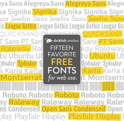 15 Free Web Fonts for your Website Design - SlickFish Studios