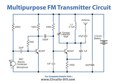 Multipurpose FM Transmitter Circuit