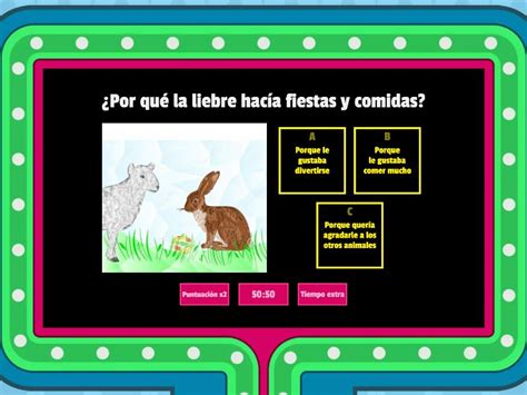 Cuestionario Sobre El Cuento Buscando Un Amigo Gameshow Quiz