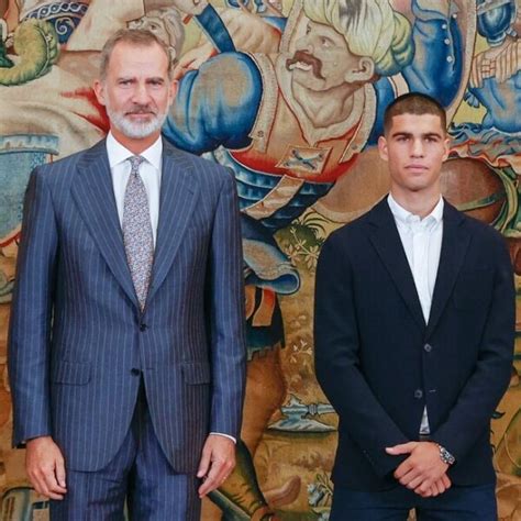 El Rey Felipe Recibe A Carlos Alcaraz La Familia Real Espa Ola En