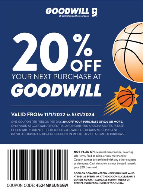 Marketing Offers Page Suns Goodwill Of Central And Northern Arizona